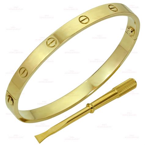 14k gold cartier bracelet|cartier 18k bangle price.